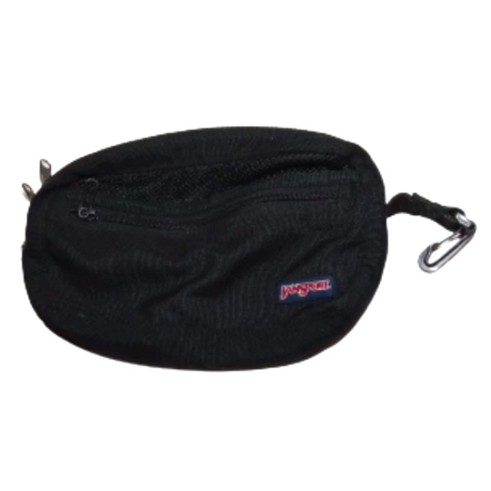 Jansport Black Canvas Unisex Travel Pouch Bag